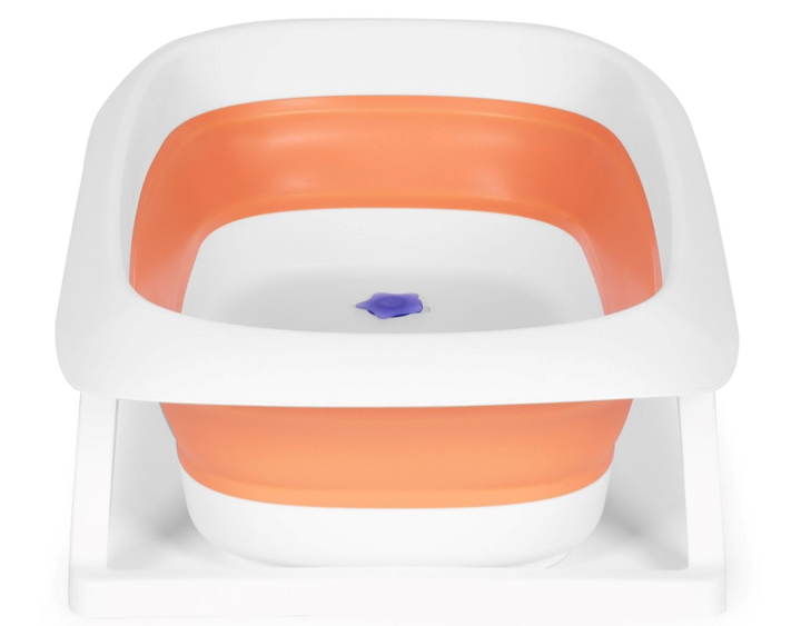 Wanienka dla dzieci EcoToys składana z odpływem Krówka 81 cm pomarańczowa (HA-B31 ORANGE) (5903769977024) - obraz 4