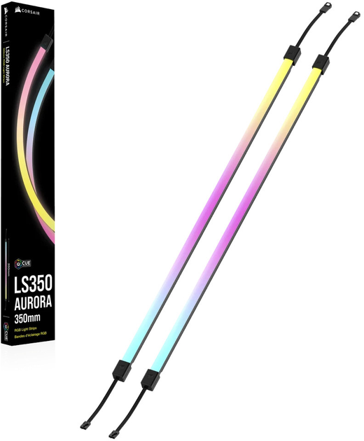 Oświetlenie dla obudowy Corsair iCUE LINK LS350 Aurora RGB Strips 350 mm (CL-9011137-WW) - obraz 4
