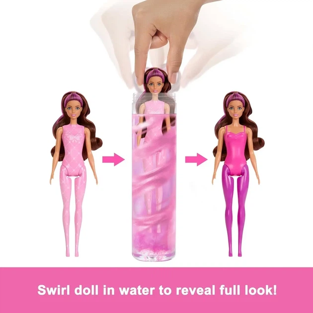 Кулька сюрприз Barbie Кольорове перевтілення Балерина в асортименті - Фото 4 Кулька сюрприз Barbie Кольорове перевтілення Балерина в асортименті - зображення 4