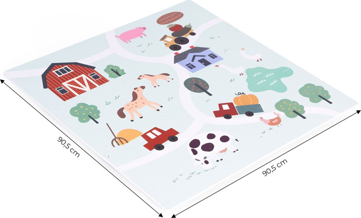 Дитячий килимок з пінопласту Ecotoys Ферма великий 90,5 х 90,5 см ECOEVA020 (5905817003440) - зображення 6