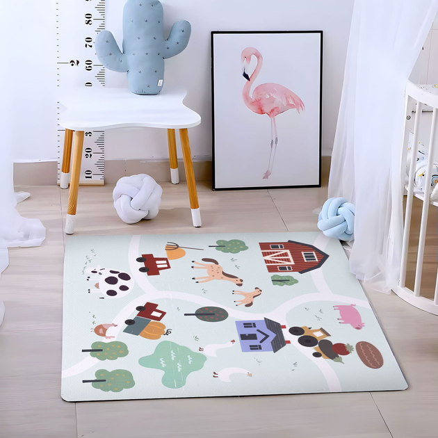 Дитячий килимок з пінопласту Ecotoys Ферма великий 90,5 х 90,5 см ECOEVA020 (5905817003440) - зображення 8