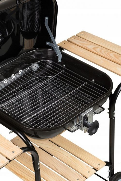Grill węglowy ModernHome by Multistore z regulacją rusztu (5903089064145) - obraz 4