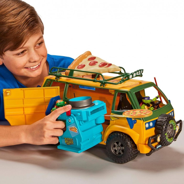 Транспортний засіб Giochi Preziosi Черепашки-ніндзя Фургон Pizzafire Van Vehicle (8056379151043) - зображення 5