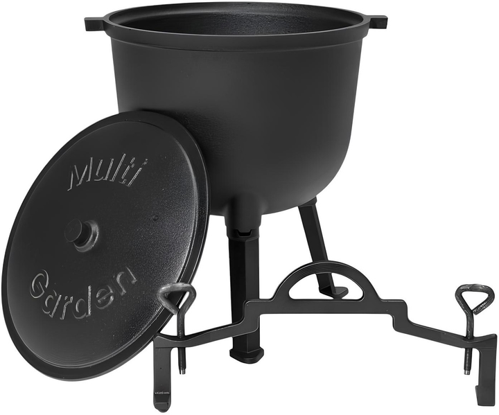 Kociołek żeliwny ModernHome by Multistore z podstawką 15 l (5905817004829) - obraz 3
