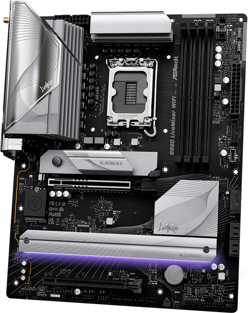 Материнська плата ASRock B860 LiveMixer Wi-Fi (s1851, Intel B860, PCI-Ex16) - зображення 3