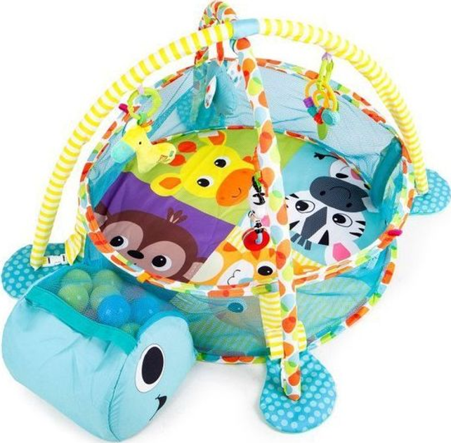 Mata edukacyjna dla dzieci Ecotoys duża Żółw 3 w 1 + piłki 88968 (5903089066552) - obraz 3