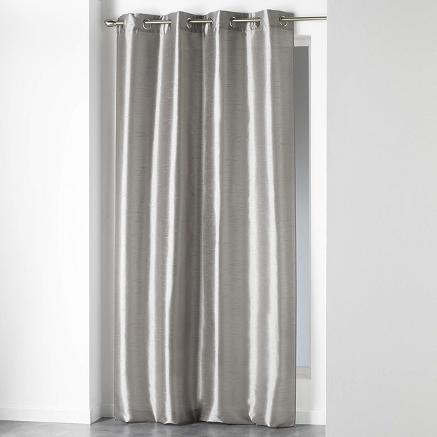 Zasłona zaciemniająca Douceur d'interieur Absolu Silk Shana 140 x 240 cm szara (3574386055505) - obraz 3