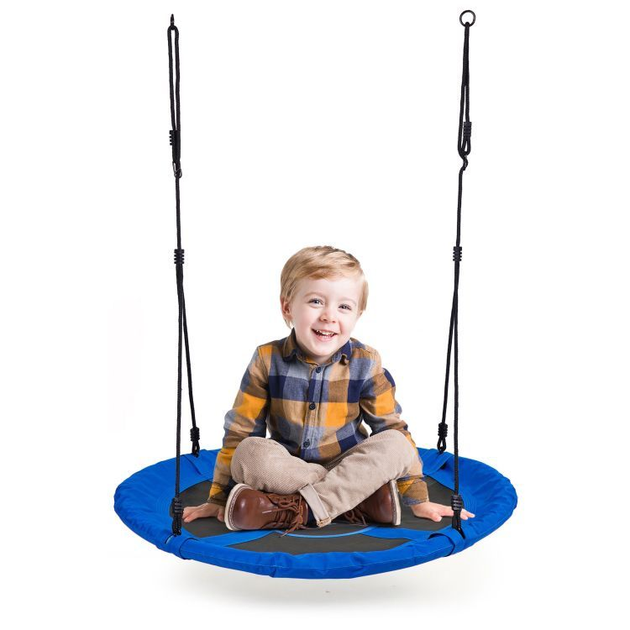 Садова гойдалка EcoToys лелече гніздо 100 см сині BOC100 BLUE (5903089066811) - зображення 5