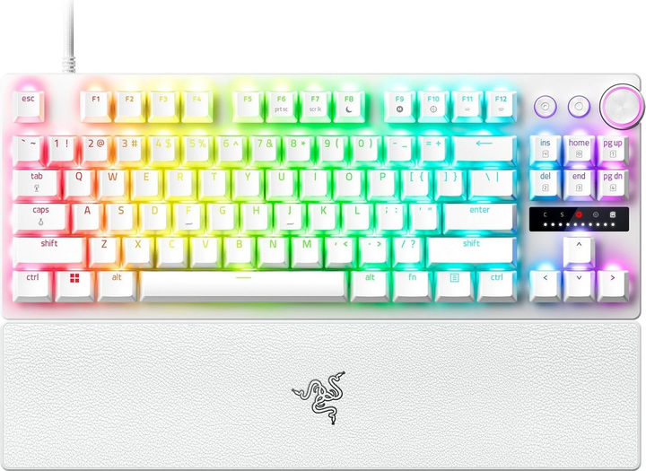 Клавіатура дротова Razer Huntsman V3 Pro TKL Analog Optical Switch Gen-2 USB White (RZ03-04981700-R3M1) - зображення 1