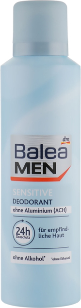 Дезодорант аерозольний для чутливої шкіри Balea Men Sensitive Deodorant 200 ml - Фото 1 Дезодорант аерозольний для чутливої шкіри Balea Men Sensitive Deodorant 200 ml - изображение 1