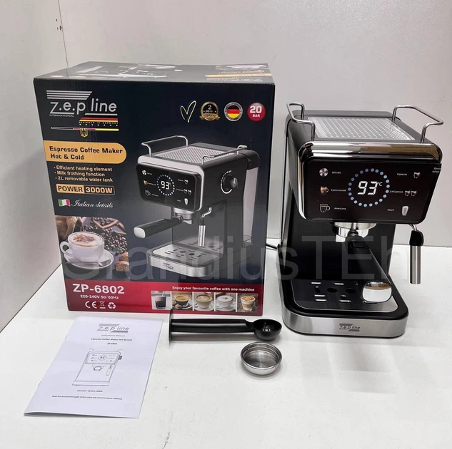 Профессиональная кофемашина Zepline ZP-6802 3000Вт 20 Bar
