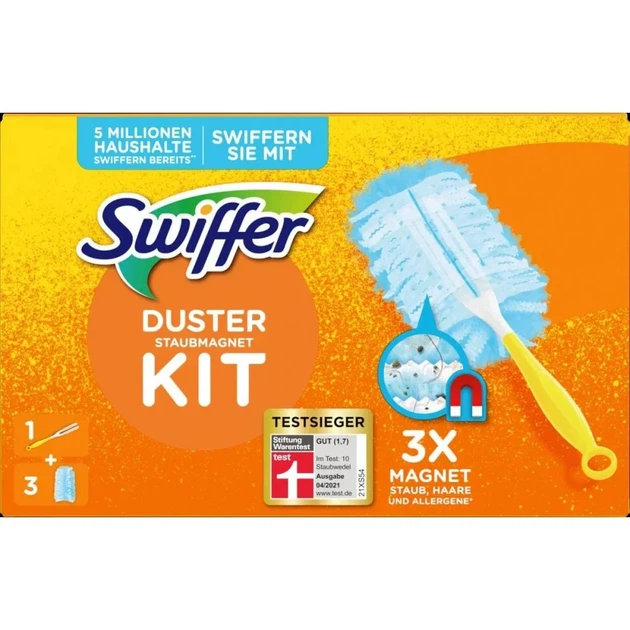 Щітка магніт Swiffer для прибирання пилу duster піпідастр із 3 змінними насадками - Фото 5 Щітка магніт Swiffer для прибирання пилу duster піпідастр із 3 змінними насадками - зображення 5