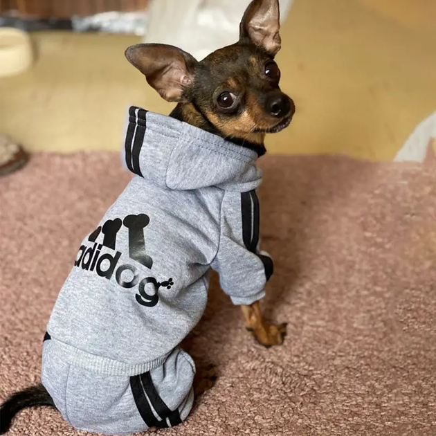Костюм спортивный для собак Adidog Серый XL - изображение 2
