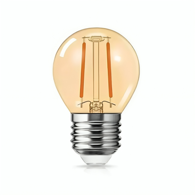 Светодиодная филаментная лампа ETRON Filament 1-EFP-180 2Вт 2500K G45 E27 золото - изображение 2