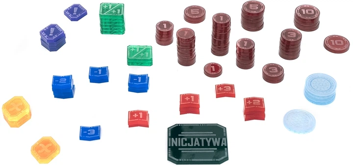 Zestaw uniwersalnych znaczników do gier karcianych MicroArt: Tokeny do gier TCG (5907652565077) - obraz 2