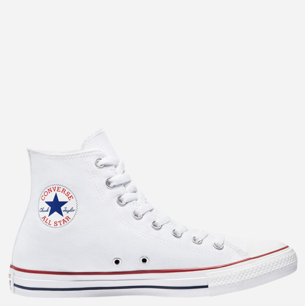 Trampki damskie materiałowe wysokie Converse Chuck Taylor All Star M7650C 37.5 (5US) Białe (886952780418) - obraz 1