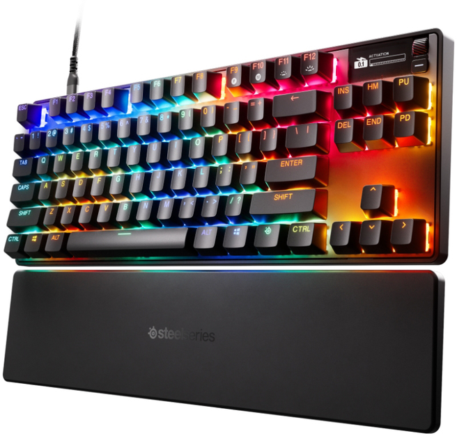 Klawiatura przewodowa SteelSeries Apex Pro TKL Gen 3 OmniPoint USB Black (5707119058742) - obraz 3