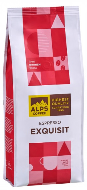 Kawa ziarnista Alps Coffee Espresso Exquisit 500 g (4007460010606) - obraz 1