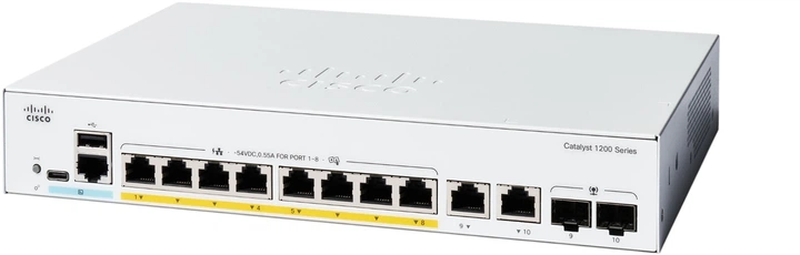 Коммутатор Cisco Catalyst 1200 (C1200-8T-E-2G) – фото, отзывы ...