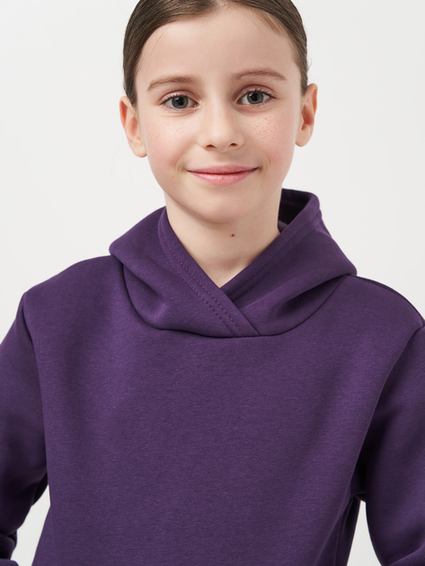Детский спортивный костюм (худи + штаны) для девочки KidsMIX К3 122-128 см Фиолетовый (ROZ6501096459) - изображение 6