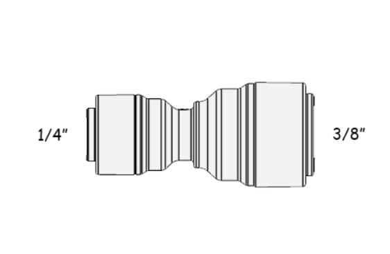 Фітинг прямий ITiGER 1810-С 1/4" - 3/8" (трубка-трубка) - изображение 2
