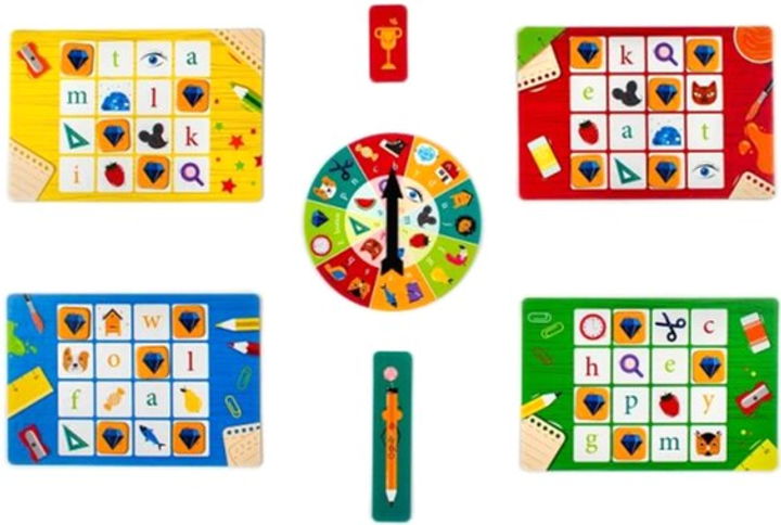 Gra planszowa Edgard Kapitan Nauka Alfabet smart Bingo edukacyjna + Nauka liter (5903699821084) - obraz 3