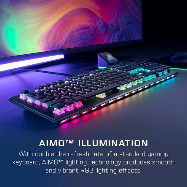 Клавіатура дротова Roccat Vulcan II Max – Optical-Mechanical Keyboard Black (0731855210084) - зображення 11