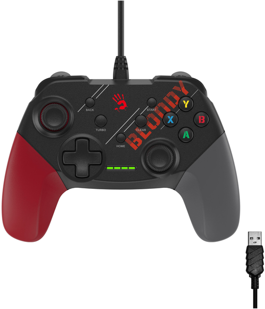 Gamepad przewodowy A4Tech Bloody GP30 Sports Red (4711421995528) - obraz 1