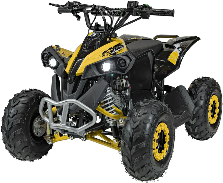 Квадроцикл Quad Ramiz бензиновий Renegade Hiperfect110CC Жовтий (5903864941586) - зображення 1