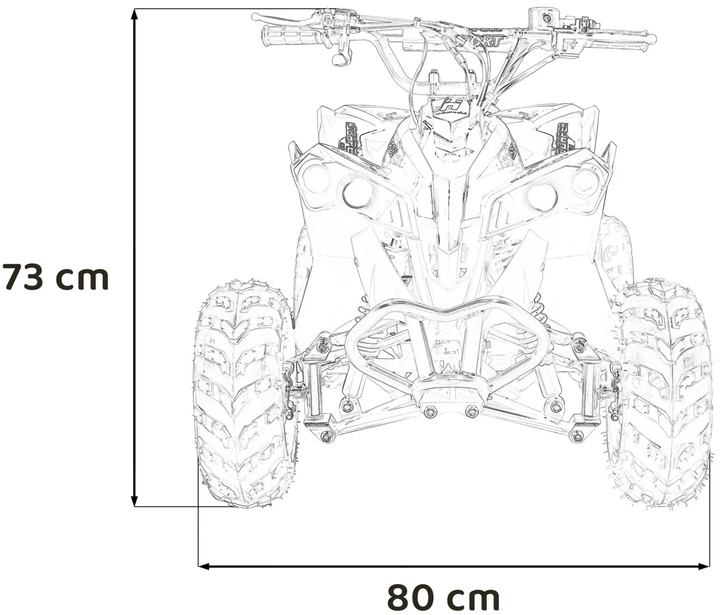 Pojazd Quad Ramiz spalinowy Renegade Hiperfect110CC Czerwony (5903864941593) - obraz 12