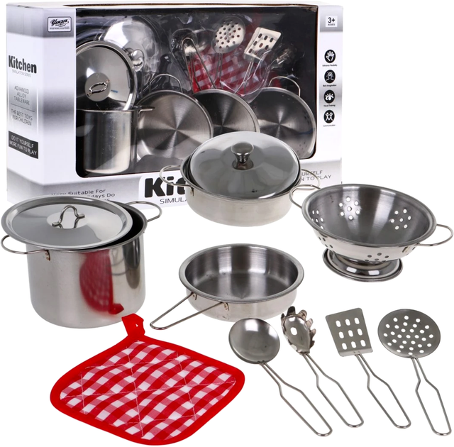 Zestaw Garnków metalowych + Przybory + Akcesoria kuchenne 11 elementów (5903864903478) - obraz 2