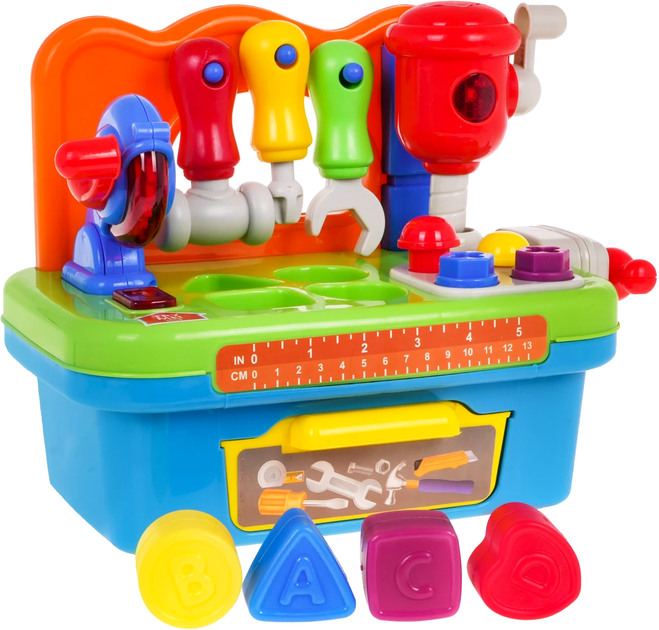 Multifunkcyjny Warsztat Sorter + Ruchome Narzędzia + Światła + Dźwięki + Akcesoria (5903864940183) - obraz 3