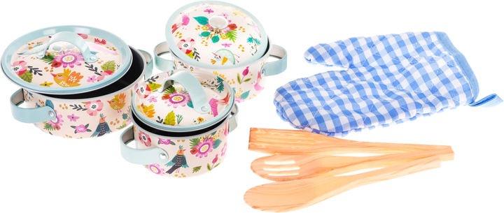 Zestaw garnków aluminiowych Akcesoria + Przybory kuchenne + Rękawica kuchenna 10 elementów (5903864957310) - obraz 3