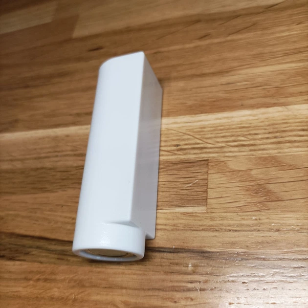 Дверной стопор/стоппер накладной с тонкой ответной планкой Langsa L-75 Door Stopper Белый - изображение 3