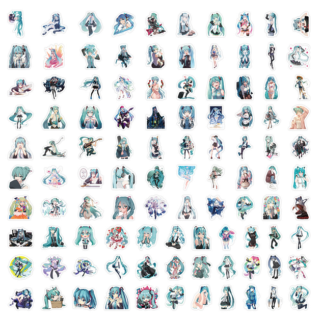 Стикерпак Хацуне Мику Набор наклеек GeekLand Hatsune Miku 100 штук 2429303441 - Фото 2 Стикерпак Хацуне Мику Набор наклеек GeekLand Hatsune Miku 100 штук 2429303441 - изображение 2