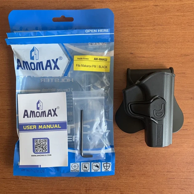 Кобура Amomax для пістолета Макарова ПМ із системою моллі - Фото 3 Кобура Amomax для пістолета Макарова ПМ із системою моллі - зображення 3