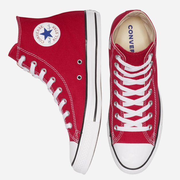 Trampki męskie materiałowe wysokie Converse Chuck Taylor All Star M9621C 43 (9.5US) Czerwone (886952782207) - obraz 5