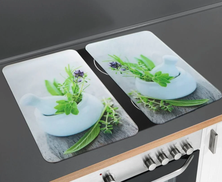 Płyty ochronne  na kuchenkę Wenko Herb Garden 2 szt 52 x 30 cm (4008838107539) - obraz 3