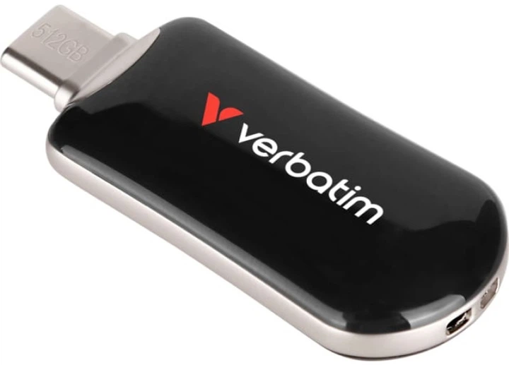 Флеш памʼять USB Verbatim Plectra 512GB USB Type-C Black (0023942302278) - зображення 2