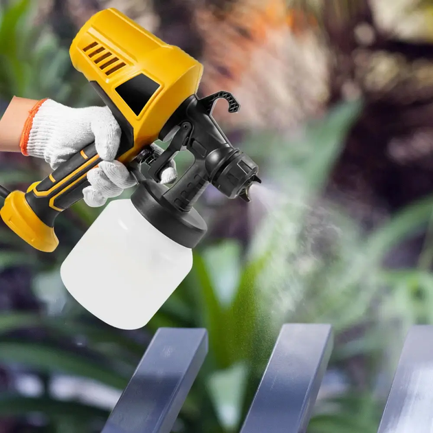 Фарборозпилювач 800 мл / Розпилювач для фарби / Краскопульт Electric Paint Sprayer E8 (L) - изображение 3