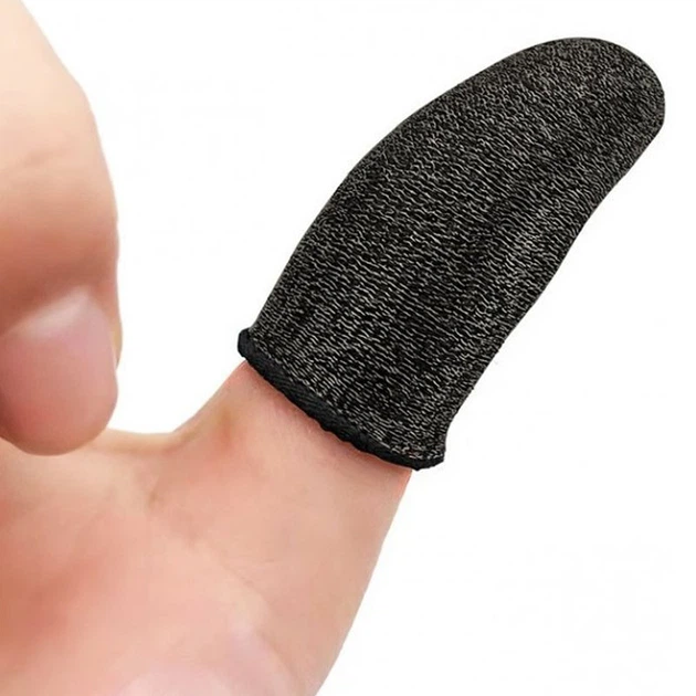 Напальчники игровые Hoco GM4 Phantom Superconducting fiber mobile game finger cots Черный / Серебряный - изображение 3