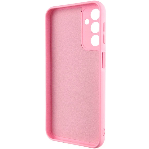 Противоударный чехол TPU GETMAN Liquid Silk Full Camera для Samsung Galaxy A25 5G Розовый/Pink - изображение 3