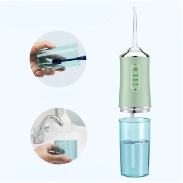 Электрический портативный ирригатор полости рта "Portable Oral Irrigator" KRD-1948 зеленый - изображение 3