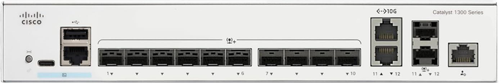 Комутатор Cisco Catalyst 1300 (C1300-12XS) - зображення 2