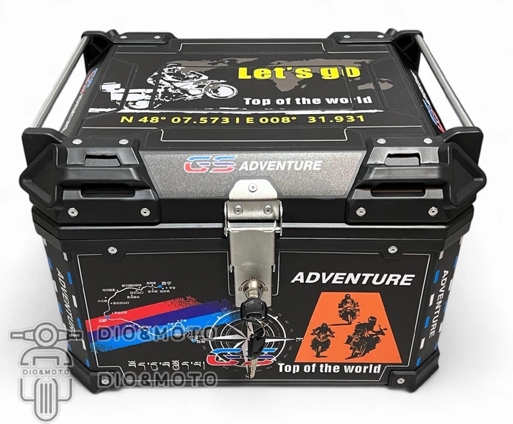 Кофр 460*400*330mm, 55L алюминиевый #1591 "MOTO LIFE" - изображение 2