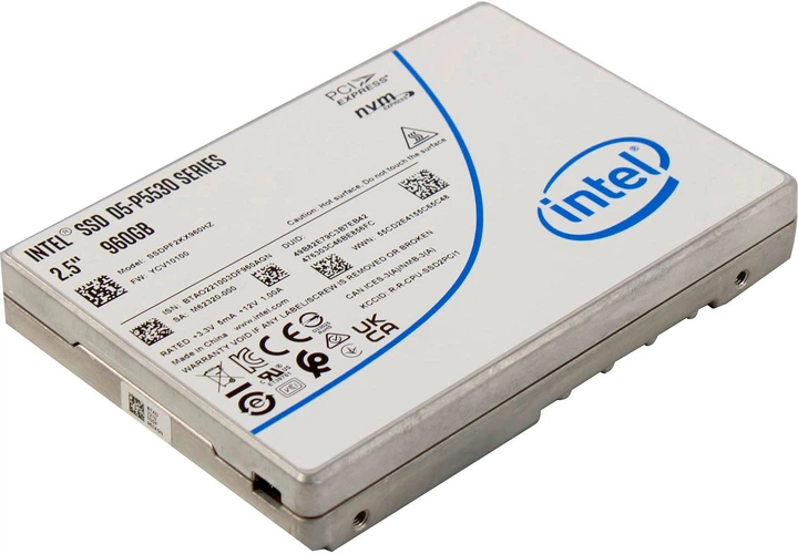 SSD диск Intel D5-P5530 Series 960GB 2.5" PCIe 4.0 3D NAND TLC (SSDPF2KX960HZN1) - изображение 2