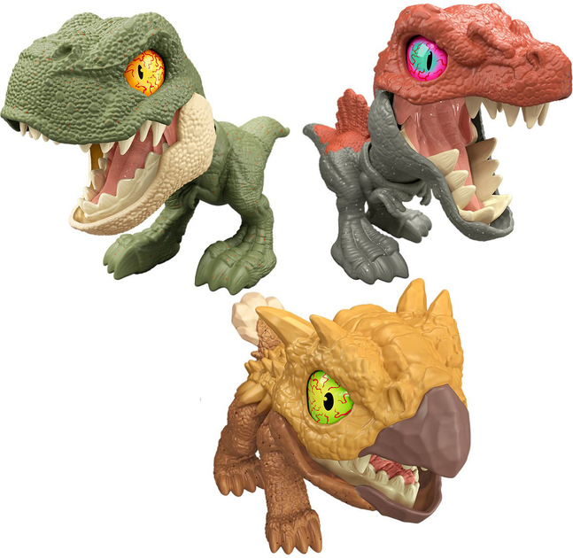 Figurka Mattel Jurassic World Mighty Little Biters Tryannasaurus Tex (194735293513) - obraz 5