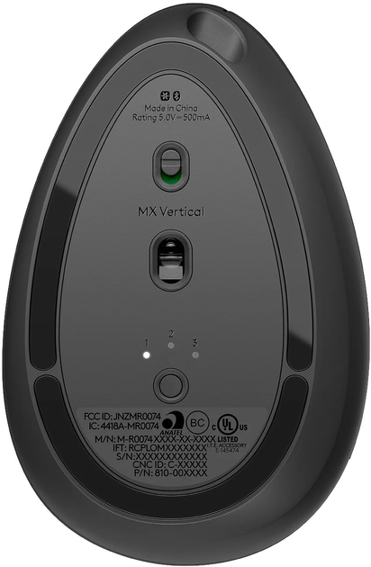 Mysz Logitech Ergo MX Vertical Graphite (910-005448) - obraz 6