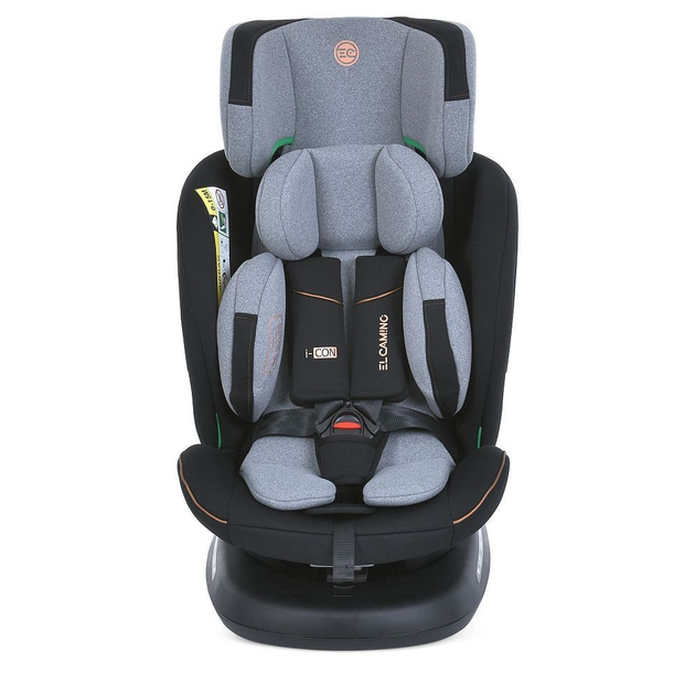 Автокресло универсальное детское El Camino ME 1117 I-CON Melange Ultimate Gray - изображение 3