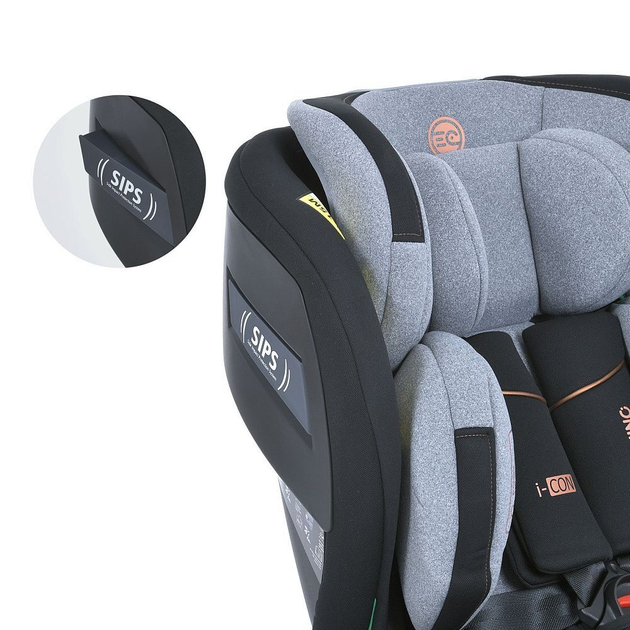 Автокресло универсальное детское El Camino ME 1117 I-CON Melange Ultimate Gray - изображение 9